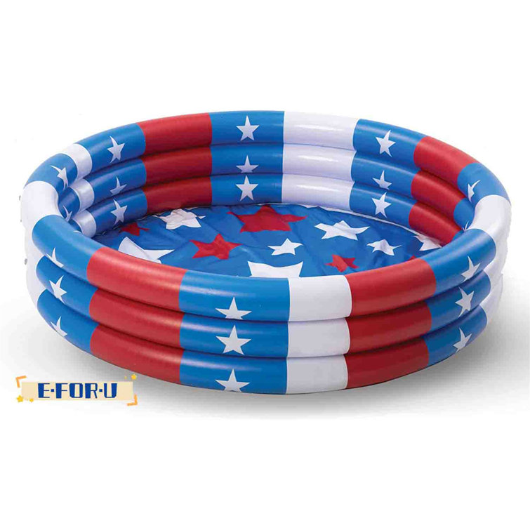 E.FOR.U 3'9" x 3'9" Plastic Kiddie Pool Wayfair